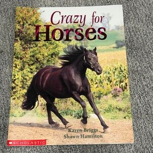 Scholastic Crazy for Horses — Black Horse Cover with Maroon Title